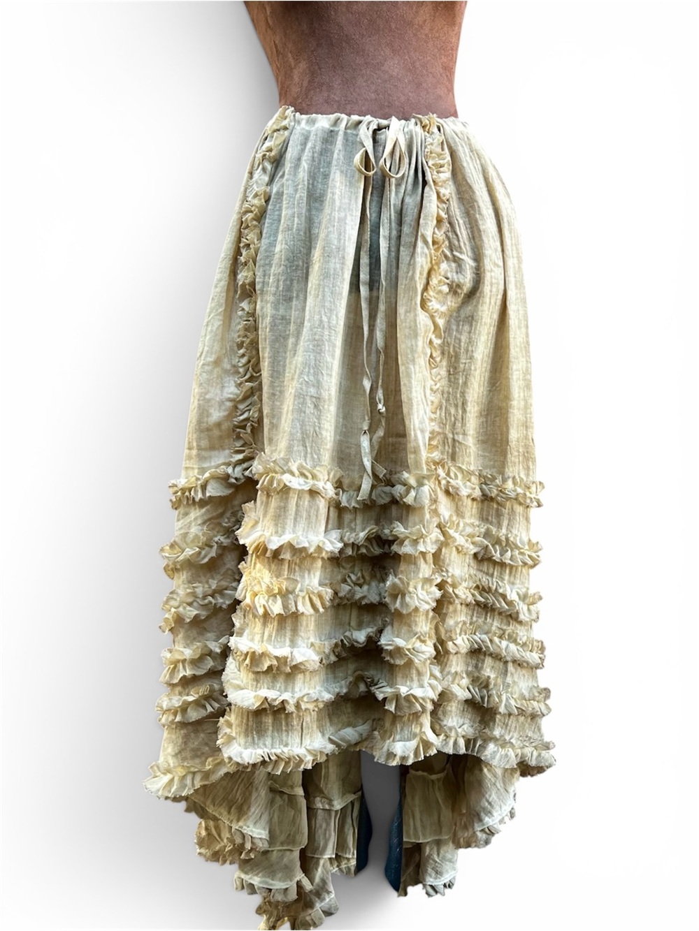 Jaded Gypsy Serene Sands Ruffled Maxi Skirt NWT - Picture 4 of 12